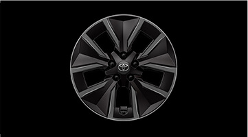 235/60R18タイヤ＆18×7½Jアルミホイール（エアロホイールカバー［マットブラック＋ブラック塗装］／センターオーナメント付）