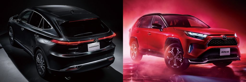 ① デザイン｜都会のハリアー vs ワイルドなRAV4