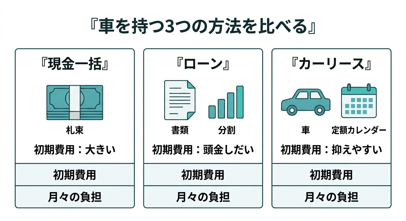 買う以外の選択肢を比較軸で整理する