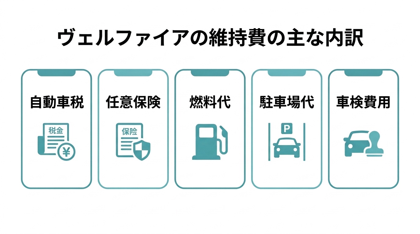 ヴェルファイアの維持費も年収と一緒に考える